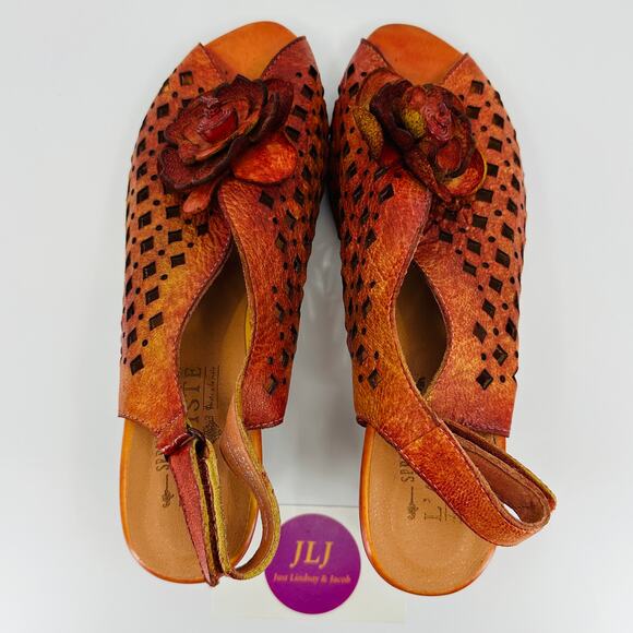 Spring Step L'Artiste Women's Lovella Leather Sandals Size 38 EU/ 7.5-8 US - Picture 9 of 12